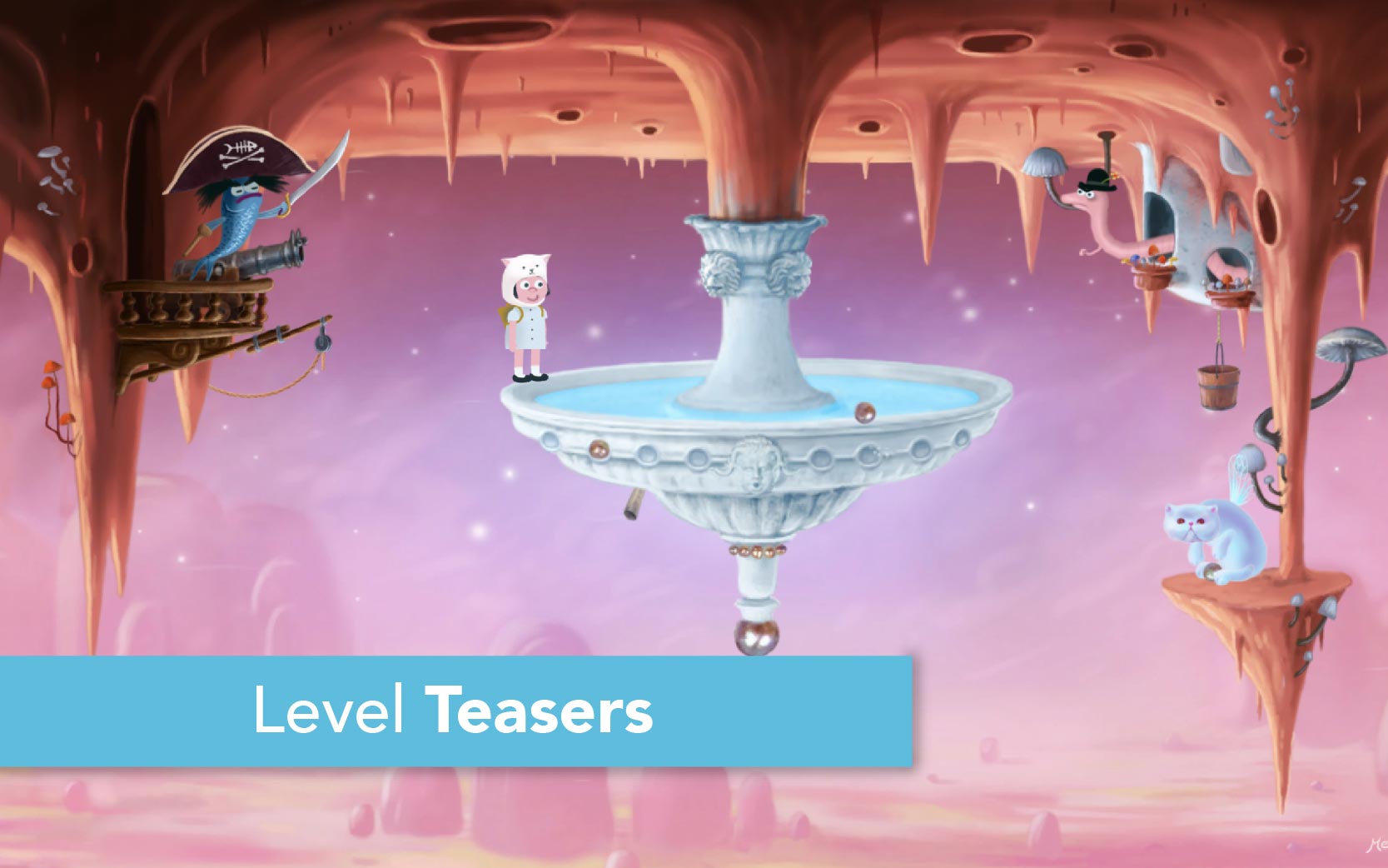 Catie in MeowmeowLand - Level Teasers - Short tease videos of levels